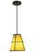Meyda Tiffany - 135678 - One Light Mini Pendant - Cilindro - Weathered Brass,Custom