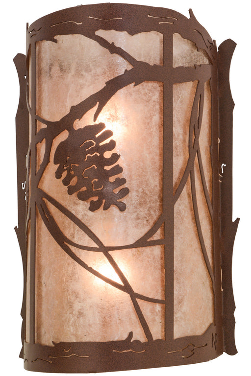 Meyda Tiffany - 136272 - Two Light Wall Sconce - Whispering Pines - Rust