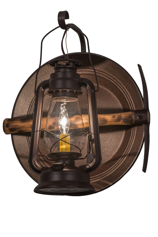 Meyda Tiffany - 136391 - One Light Wall Sconce - Miner`S Lantern - Rust