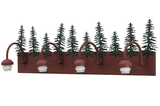 Meyda Tiffany - 142629 - Four Light Vanity - Spruce Pine - Rust