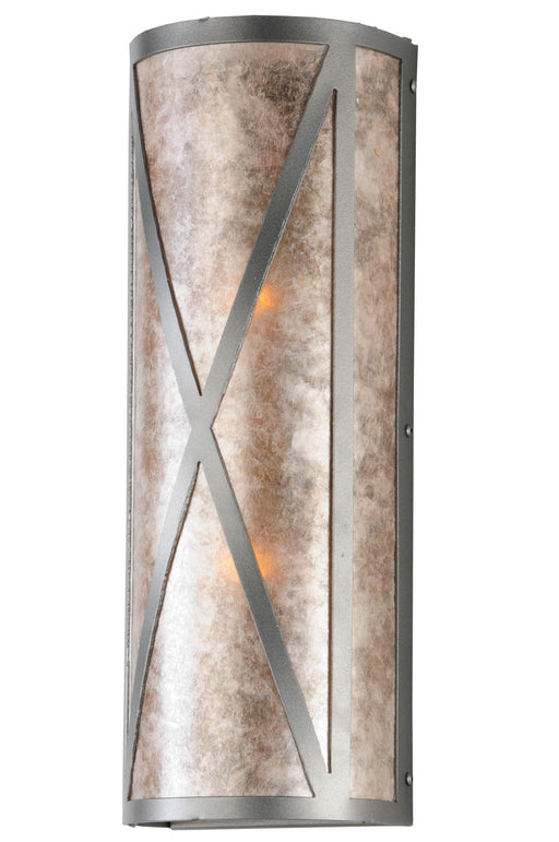 Meyda Tiffany - 142848 - Two Light Wall Sconce - Saltire Craftsman - Pewter