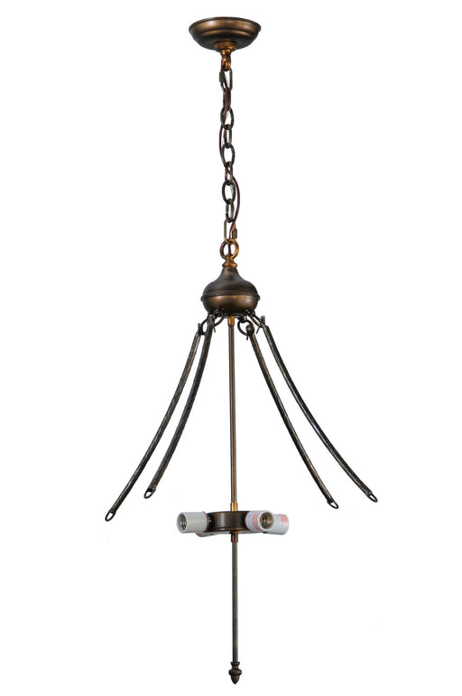 Meyda Tiffany - 142997 - Four Light Inverted Hanger - Mission - Antique Copper