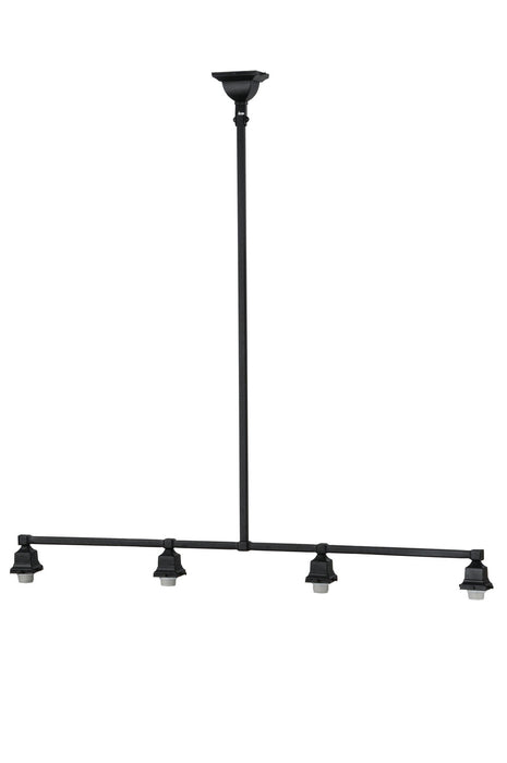 Meyda Tiffany - 144453 - Four Light Island Pendant Hardware - Mission - Black