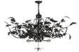 Meyda Tiffany - 144580 - Six Light Inverted Pendant - Greenbriar Oak - Timeless Bronze