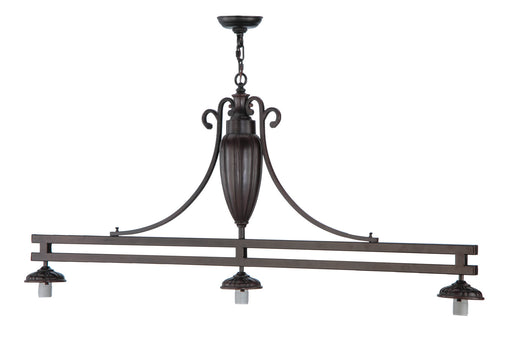 Meyda Tiffany - 144875 - Three Light Island Pendant Hardware - Fernando - Mahogany Bronze