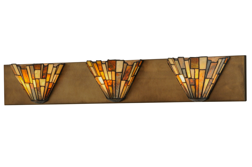Meyda Tiffany - 144976 - Three Light Wall Sconce - Delta - Antique Copper,Custom
