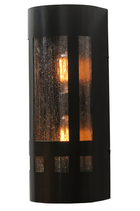 Meyda Tiffany - 145684 - Two Light Wall Sconce - Sutter - Craftsman Brown