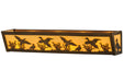 Meyda Tiffany - 145714 - Four Light Vanity - Ducks In Flight - Antique Copper,Custom