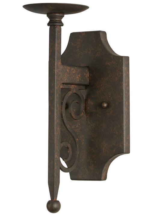 Meyda Tiffany - 150101 - One Light Wall Sconce Hardware - Toscano - Rust,Natural Wood