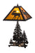 Meyda Tiffany - 151467 - Two Light Table Lamp - Moose Through The Trees - Oil Rubbed Bronze
