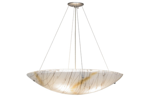 Meyda Tiffany - 151639 - Four Light Inverted Pendant - Metro Fusion - Brushed Nickel