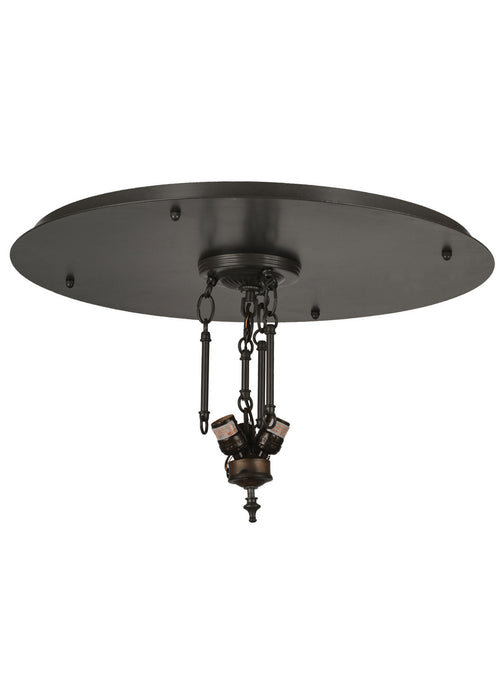 Meyda Tiffany - 151850 - Three Light Flushmount Hardware - Sargent - Timeless Bronze