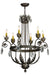 Meyda Tiffany - 152252 - Six Light Chandelier - Antonia - French Bronzed