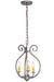 Meyda Tiffany - 152814 - Three Light Chandelier - Easton - Blackened Pewter