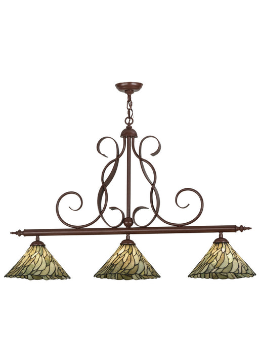 Meyda Tiffany - 152997 - Three Light Island Pendant - Willow - Rust