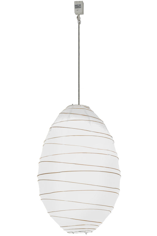 Meyda Tiffany - 153156 - One Light Pendant - Papier - White