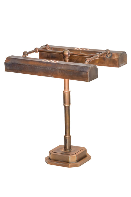 Meyda Tiffany - 153255 - Two Light Table Lamp - Fargo - Weathered Brass