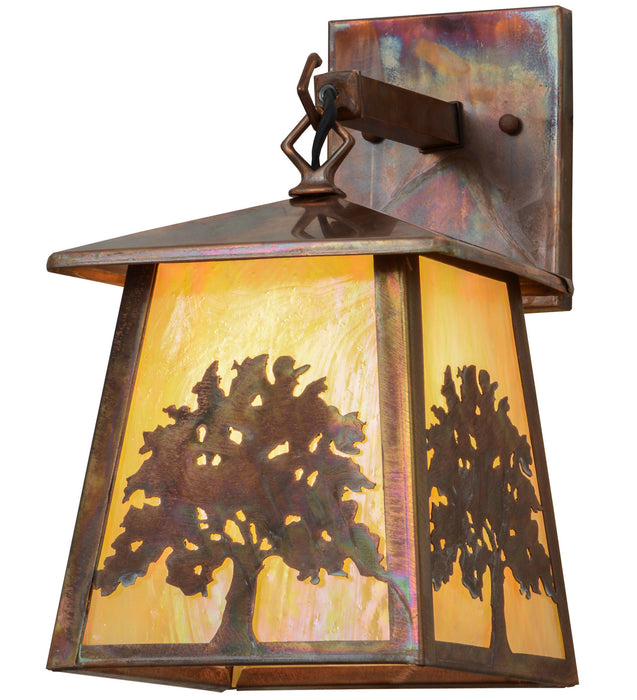 Meyda Tiffany - 153776 - One Light Wall Sconce - Oak Tree - Vintage Copper