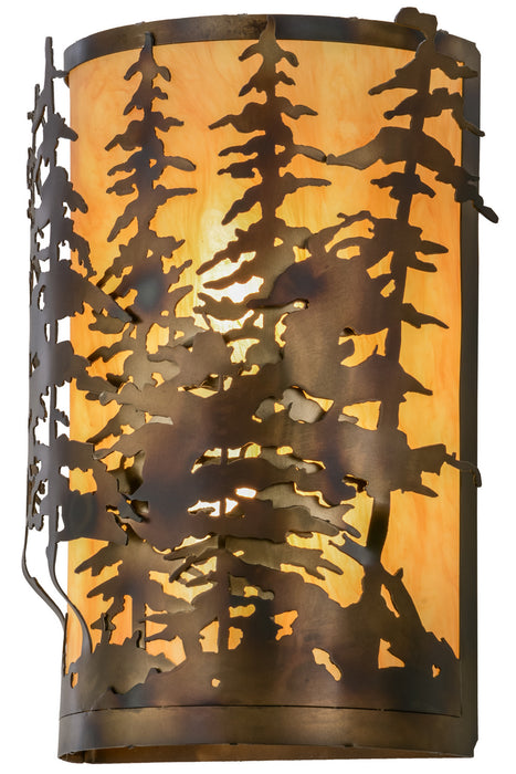 Meyda Tiffany - 153841 - Two Light Wall Sconce - Tall Pines - Antique Copper