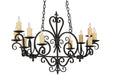 Meyda Tiffany - 153936 - Ten Light Chandelier - Kenneth - Antique Iron Gate