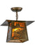 Meyda Tiffany - 153973 - One Light Pendant - Beaver At Work - Antique Copper