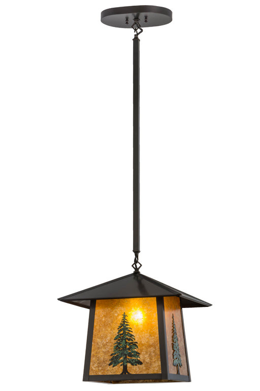 Meyda Tiffany - 154421 - One Light Pendant - Stillwater - Craftsman Brown