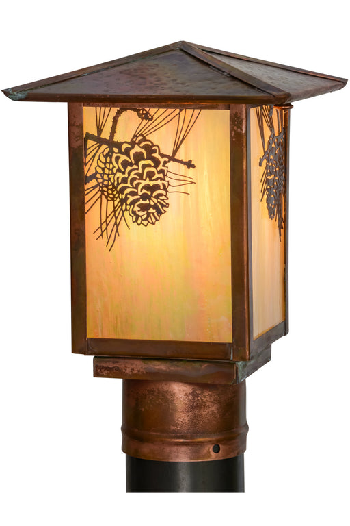 Meyda Tiffany - 154518 - One Light Post Mount - Seneca - Vintage Copper