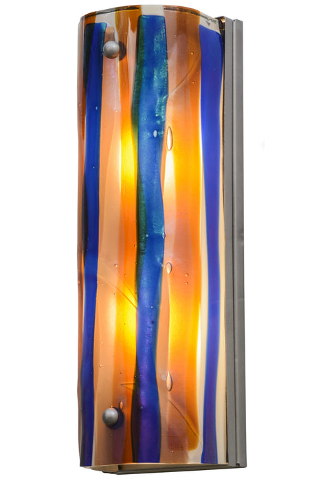 Meyda Tiffany - 154595 - Two Light Wall Sconce - Metro Fusion - Nickel