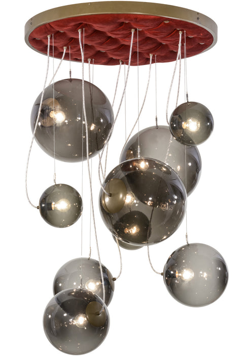Meyda Tiffany - 154828 - Nine Light Pendant - Bola - Brown Metallic