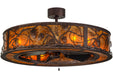 Meyda Tiffany - 154832 - Eight Light Chandel-Air - Whispering Pines - Mahogany Bronze