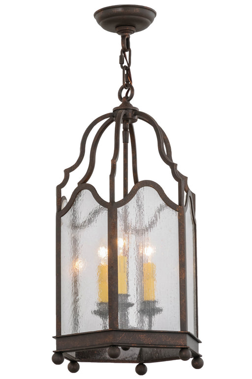 Meyda Tiffany - 155286 - Three Light Pendant - Antencio - Craftsman Brown