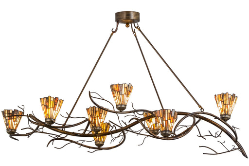 Meyda Tiffany - 155941 - Eight Light Chandelier - Winter Solstice - Antique Copper
