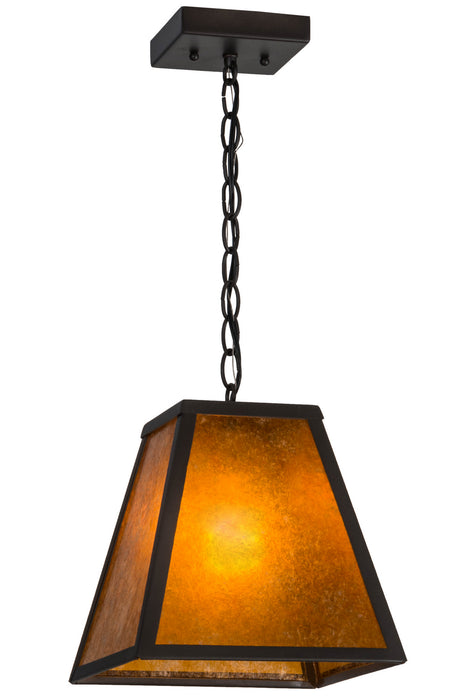 Meyda Tiffany - 156357 - One Light Pendant - Mission - Wrought Iron