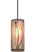 Meyda Tiffany - 156371 - One Light Mini Pendant - Linifolia - Antique Iron Gate/Silver Mica