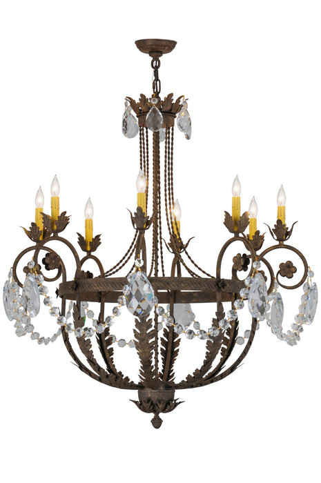 Meyda Tiffany - 156609 - Eight Light Chandelier - Antonia - Antique