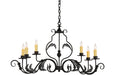 Meyda Tiffany - 157238 - Six Light Chandelier - Augusta - Wrought Iron
