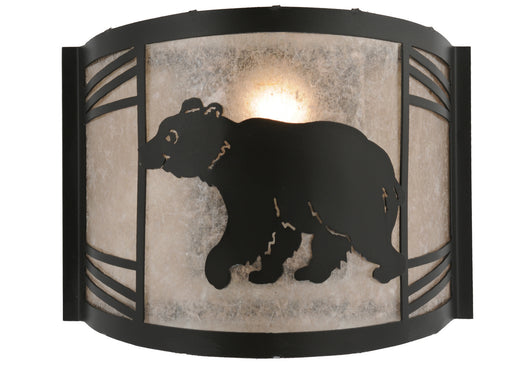 Meyda Tiffany - 157293 - One Light Wall Sconce - Happy Bear On The Loose - Antique Copper