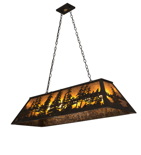 Six Light Oblong Pendant