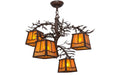 Meyda Tiffany - 158068 - Four Light Chandelier - Pine Branch - Cafe-Noir