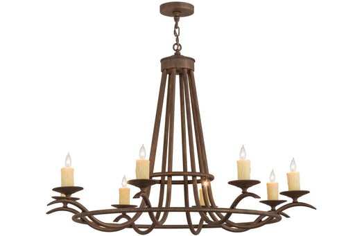 Meyda Tiffany - 158757 - Eight Light Chandelier - Octavia - Transparent Copper