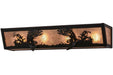 Meyda Tiffany - 158827 - Four Light Vanity - Leaping Trout - Custom