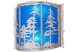 Meyda Tiffany - 158830 - LED Wall Sconce - Tall Pines - Nickel