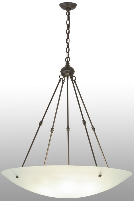 Meyda Tiffany - 159145 - Six Light Pendant - Adalee - Timeless Bronze