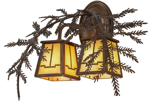 Meyda Tiffany - 159315 - Two Light Wall Sconce - Pine Branch - Antique Copper