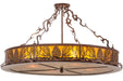 Meyda Tiffany - 159669 - Four Light Semi-Flushmount - Mountain Pine - Rust