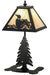 Meyda Tiffany - 160843 - One Light Accent Lamp - Loon - Black/Natural Horn