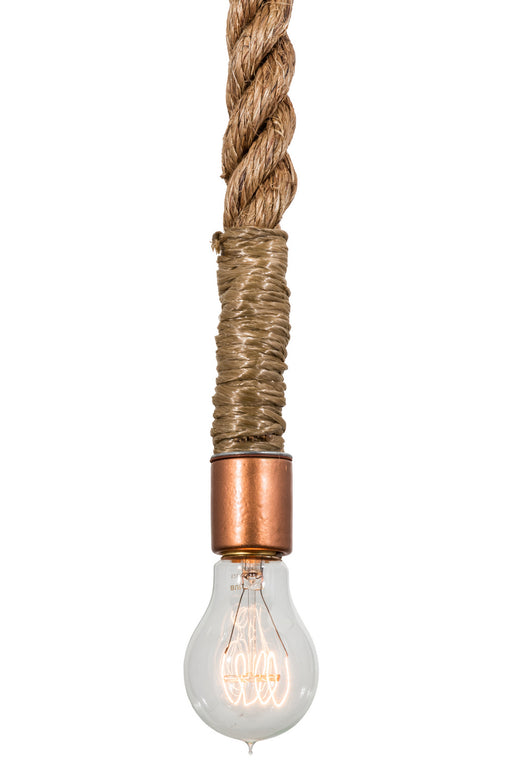 Meyda Tiffany - 160905 - One Light Mini Pendant - Rope - Transparent Copper