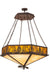 Meyda Tiffany - 160953 - Six Light Inverted Pendant - Mountain Pine - Rust,Wrought Iron