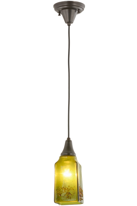 Meyda Tiffany - 161129 - One Light Mini Pendant - Metro Fusion - Craftsman Brown