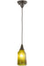 Meyda Tiffany - 161129 - One Light Mini Pendant - Metro Fusion - Craftsman Brown